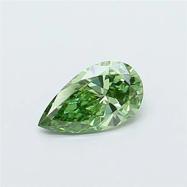 0.50ct Pear Lab Grown Diamond (Colour Fancy Vivid Green, Clarity VS1, IGI Certified)