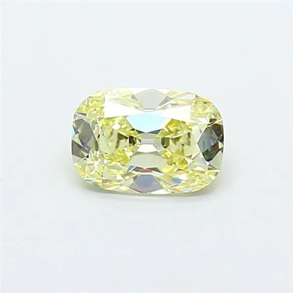0.67ct Cushion brilliant Lab Grown Diamond (Colour Fancy Light Yellow, Clarity VS1, IGI Certified)