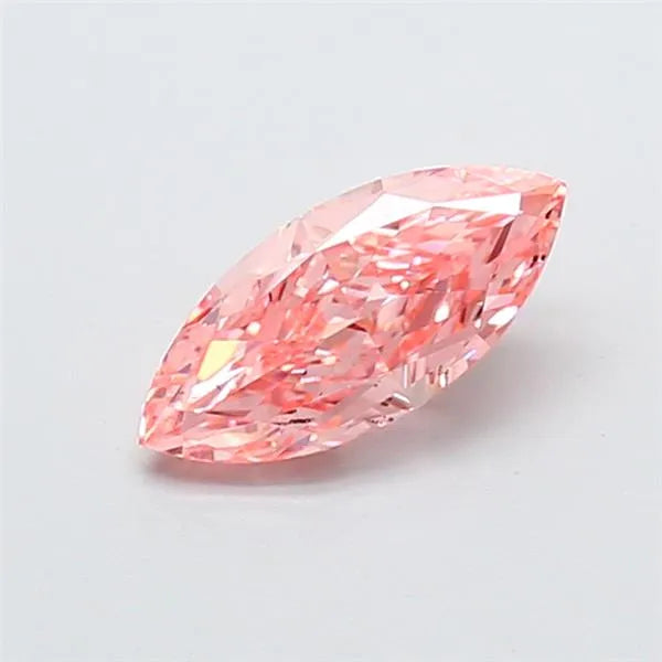 0.90ct Marquise Lab Grown Diamond (Colour Fancy Vivid Pink, Clarity VS2, IGI Certified)