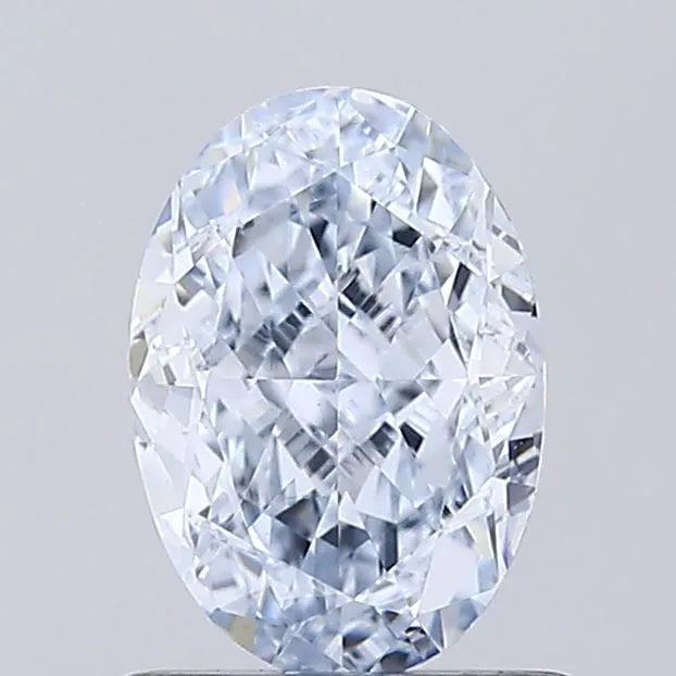 1.01ct Oval Lab Grown Diamond (Colour Fancy Light Blue, Clarity VS1, IGI Certified)