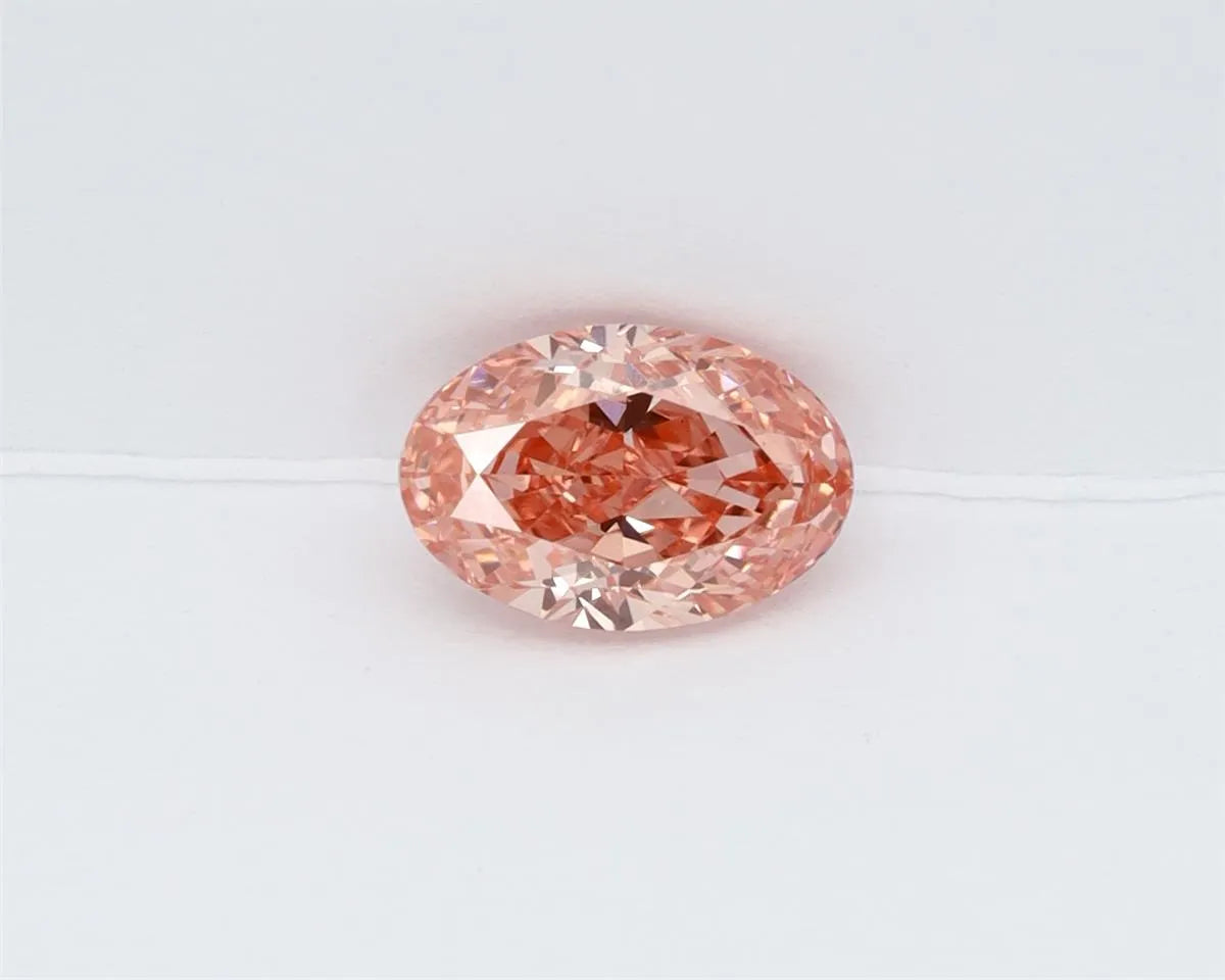 1.02ct Oval Lab Grown Diamond (Colour Fancy Vivid Pink, Clarity VS1, IGI Certified)
