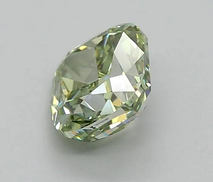 1.04ct Cushion modified Lab Grown Diamond (Colour Fancy Vivid Green, Clarity VVS1, IGI Certified)