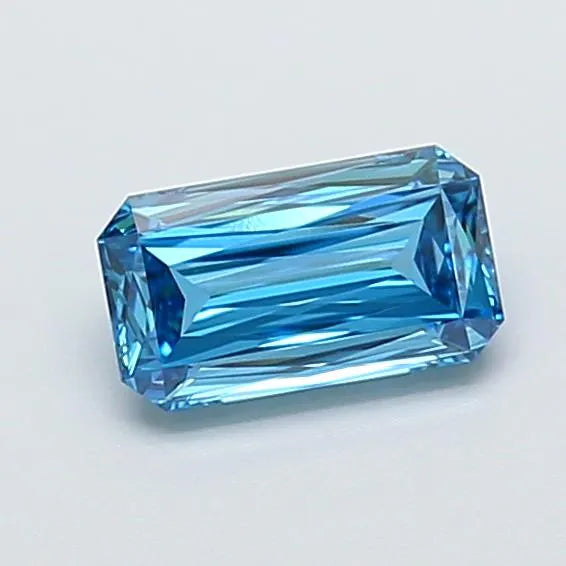1.12ct Radiant Lab Grown Diamond (Colour Fancy Vivid Blue, Clarity VVS2, IGI Certified)