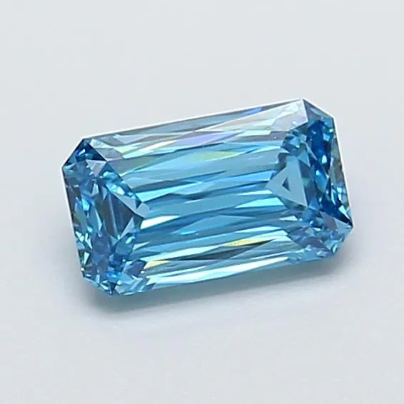 1.18ct Radiant Lab Grown Diamond (Colour Fancy Vivid Blue, Clarity VVS2, IGI Certified)