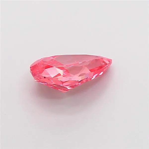 1.23ct Pear Lab Grown Diamond (Colour Fancy Vivid Pink, Clarity VS2, IGI Certified)