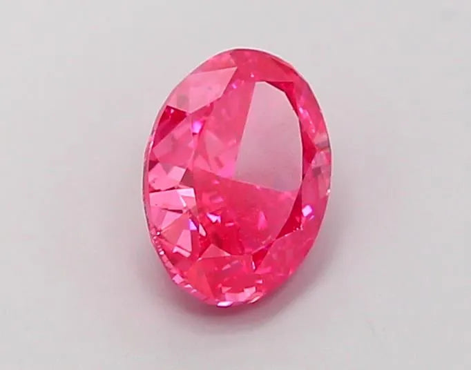 1.35ct Oval Lab Grown Diamond (Colour Fancy Vivid Pink, Clarity VVS2, IGI Certified)