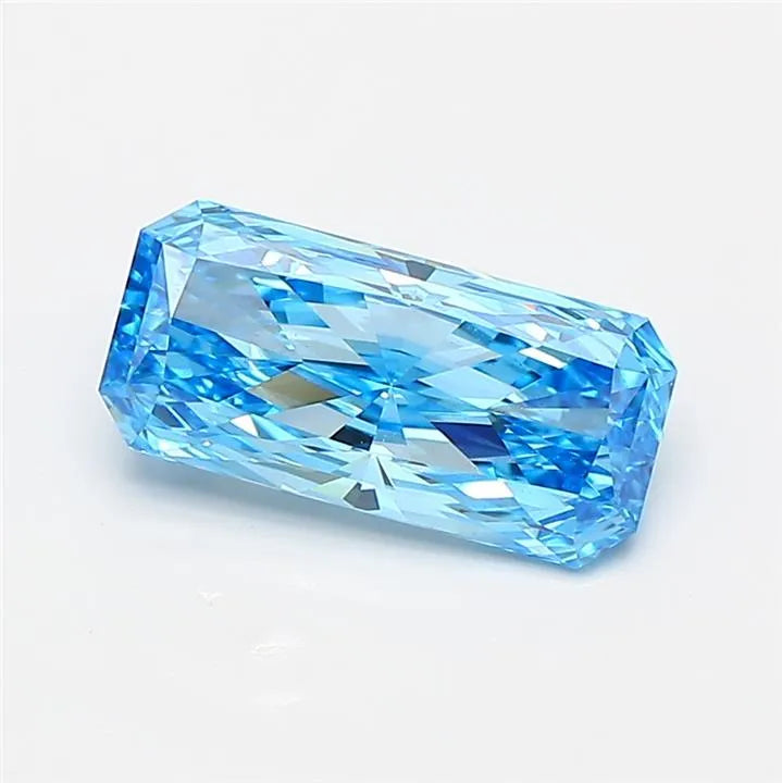 1.40ct Radiant Lab Grown Diamond (Colour Fancy Vivid Blue, Clarity VS1, IGI Certified)