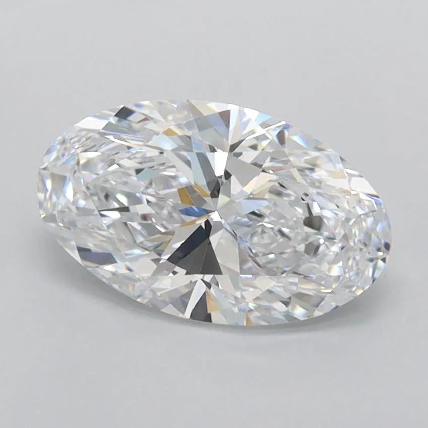 1.50ct Oval Lab Grown Diamond (Colour D, Clarity FL, IGI Certified)