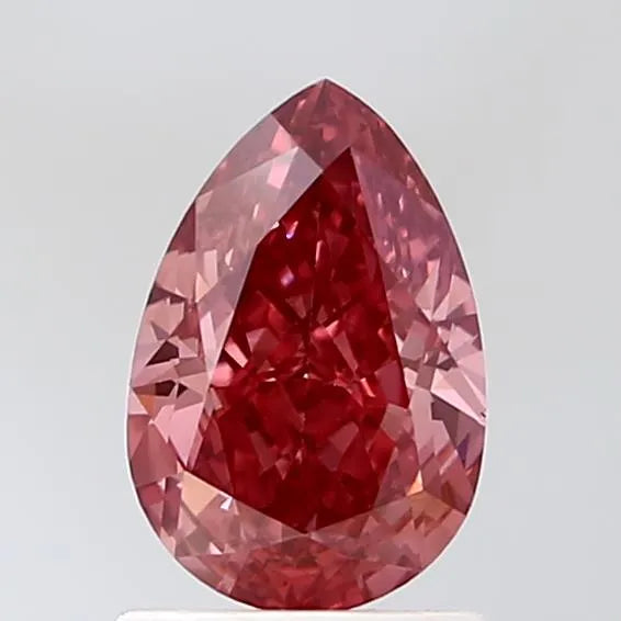 1.52ct Pear Lab Grown Diamond (Colour Fancy Vivid Pink, Clarity VS1, IGI Certified)
