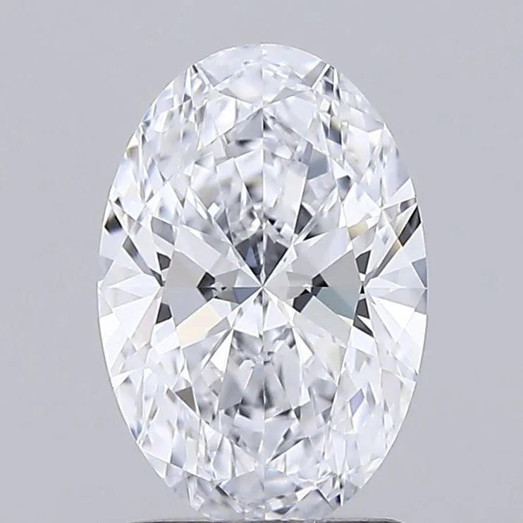 1.56ct Oval Lab Grown Diamond (Colour D, Clarity IF, Cut EX, IGI Certified)