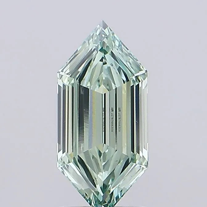 1.62ct Hexagonal Lab Grown Diamond (Colour Fancy Vivid Green, Clarity VS1, IGI Certified)