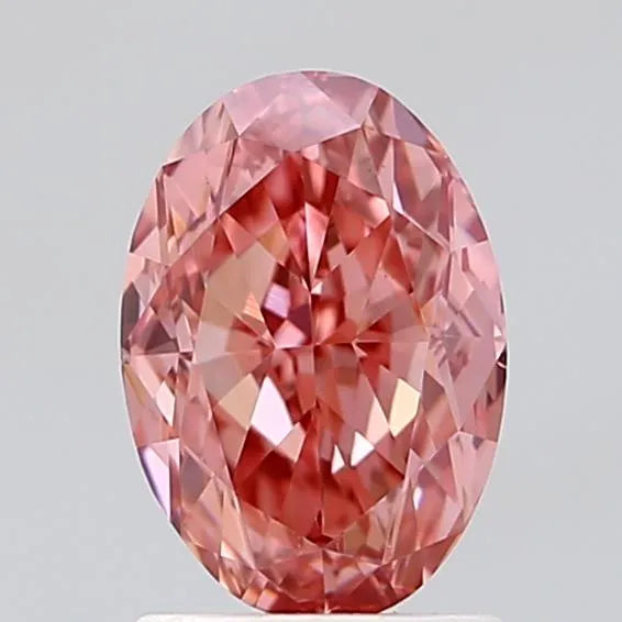 1.90ct Oval Lab Grown Diamond (Colour Fancy Vivid Pink, Clarity VS1, IGI Certified)