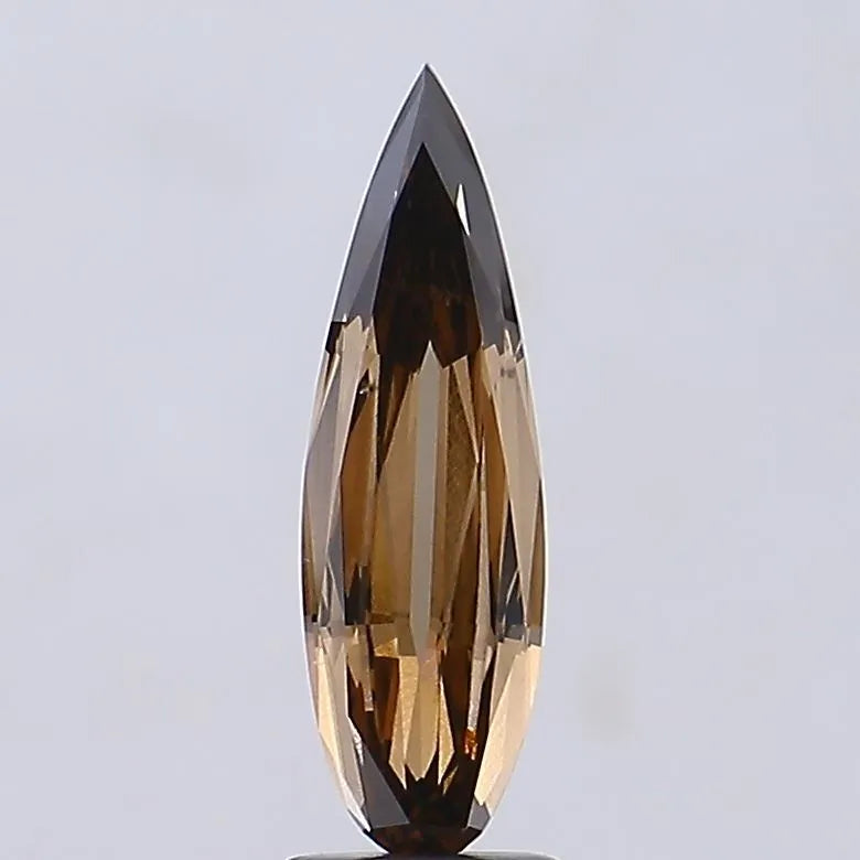 1.97ct Pear Lab Grown Diamond (Colour Fancy Brown, Clarity VS2, IGI Certified)