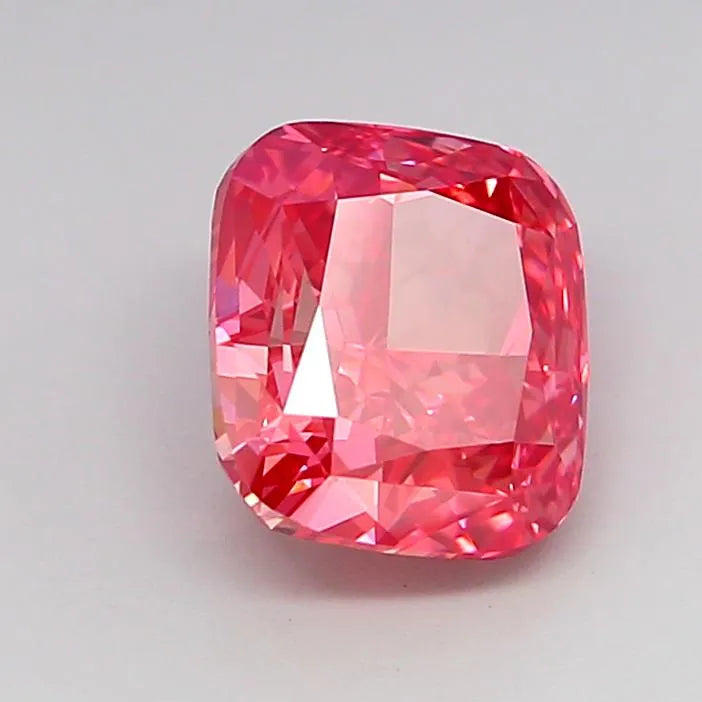 2.05ct Cushion modified Lab Grown Diamond (Colour Fancy Vivid Pink, Clarity VVS2, IGI Certified)