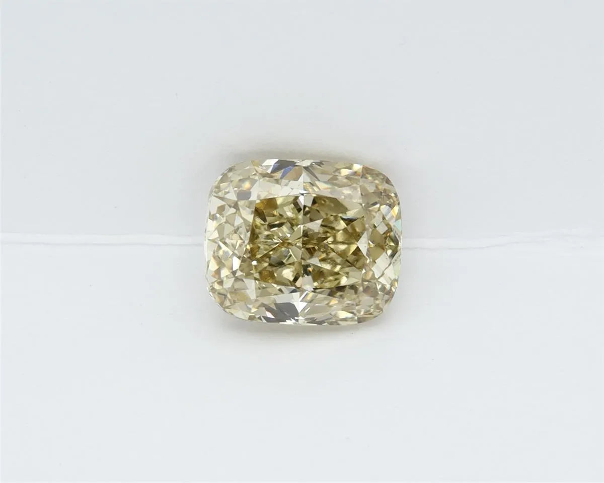 2.07ct Cushion modified Lab Grown Diamond (Colour Fancy Yellow, Clarity VS1, IGI Certified)