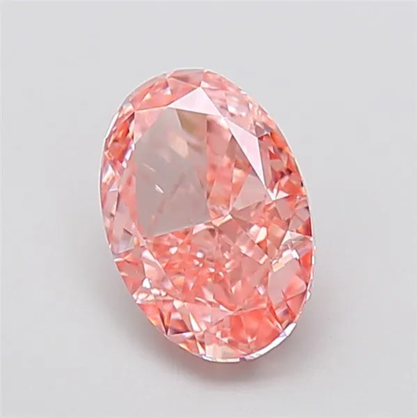 2.07ct Oval Lab Grown Diamond (Colour Fancy Vivid Pink, Clarity VVS2, IGI Certified)