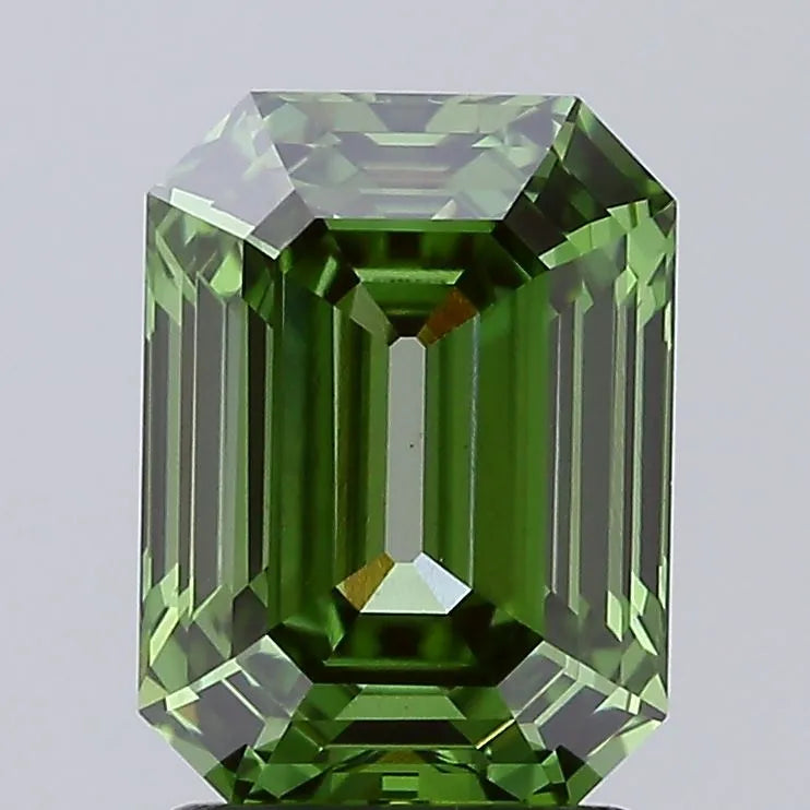2.10ct Emerald Lab Grown Diamond (Colour Fancy Vivid Green, Clarity VS1, IGI Certified)