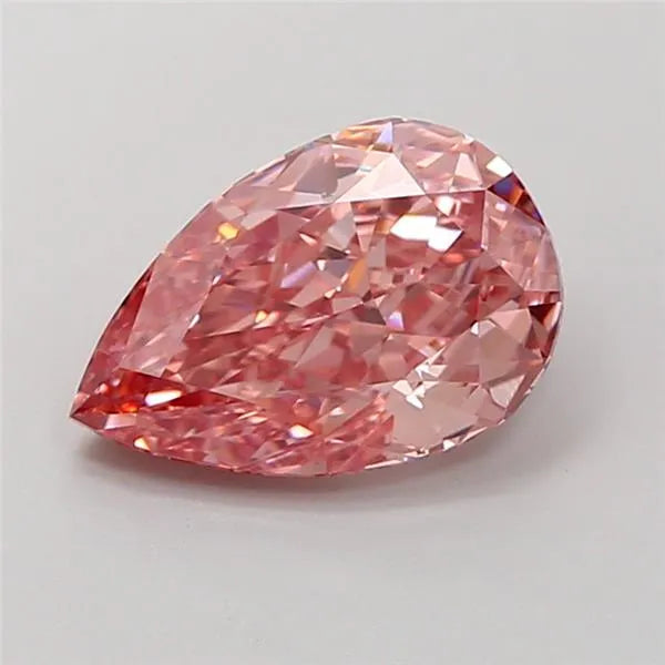 2.35ct Pear Lab Grown Diamond (Colour Fancy Vivid Pink, Clarity VS1, IGI Certified)