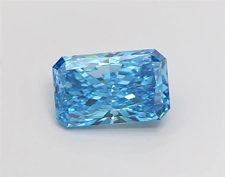 2.51ct Radiant Lab Grown Diamond (Colour Fancy Vivid Blue, Clarity VS2, IGI Certified)