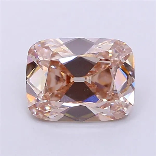 2.53ct Cushion brilliant Lab Grown Diamond (Colour Fancy Light Brown, Clarity VVS2, IGI Certified)