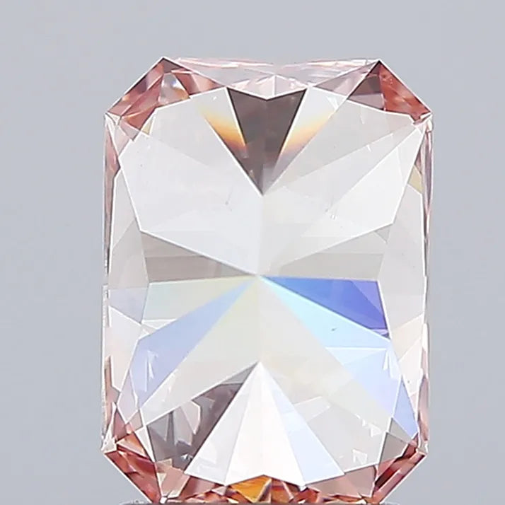 2.57ct Radiant Lab Grown Diamond (Colour Fancy Pinkish Brown, Clarity VS1, IGI Certified)