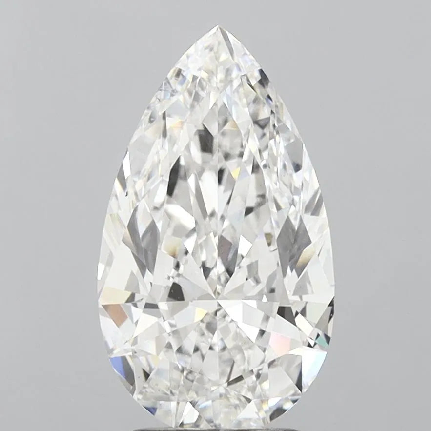 3.00ct Pear Lab Grown Diamond (Colour E, Clarity VVS2, IGI Certified)