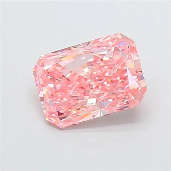 3.01ct Radiant Lab Grown Diamond (Colour Fancy Vivid Pink, Clarity VVS2, IGI Certified)