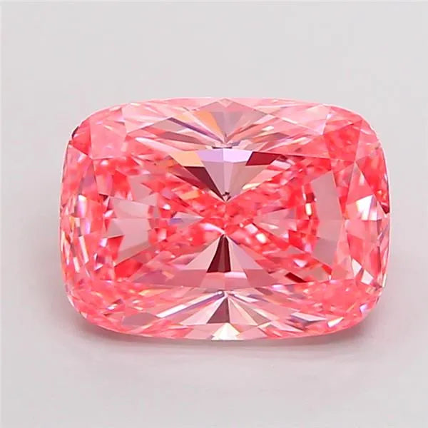 3.09ct Cushion modified Lab Grown Diamond (Colour Fancy Vivid Pink, Clarity VVS2, IGI Certified)