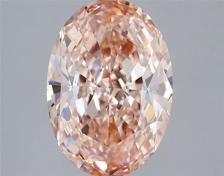 3.10ct Oval Lab Grown Diamond (Colour Fancy Intense Pink, Clarity VS2, IGI Certified)