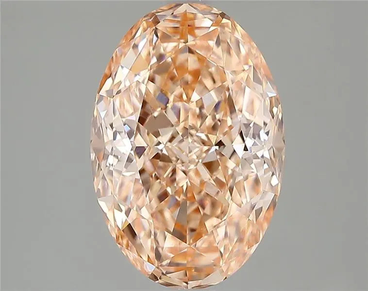 3.19ct Oval Lab Grown Diamond (Colour Fancy Vivid Pink, Clarity VVS2, IGI Certified)