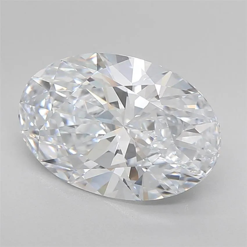 3.63ct Oval Lab Grown Diamond (Colour F, Clarity IF, Cut EX, IGI Certified)