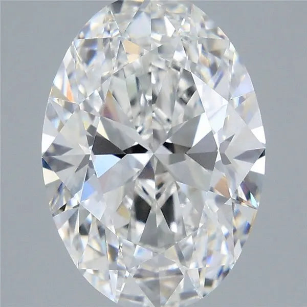 4.05ct Oval Lab Grown Diamond (Colour E, Clarity VVS2, IGI Certified)