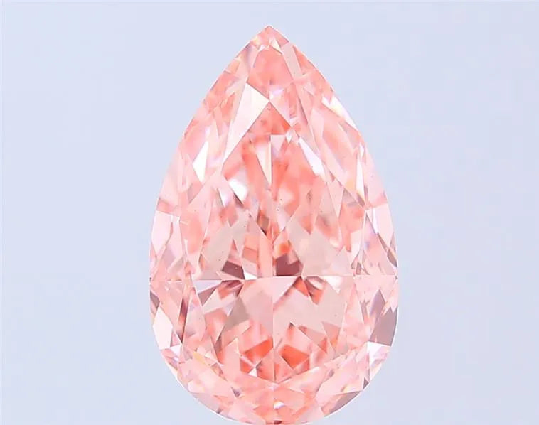 5.03ct Pear Lab Grown Diamond (Colour Fancy Vivid Pink, Clarity VVS2, IGI Certified)