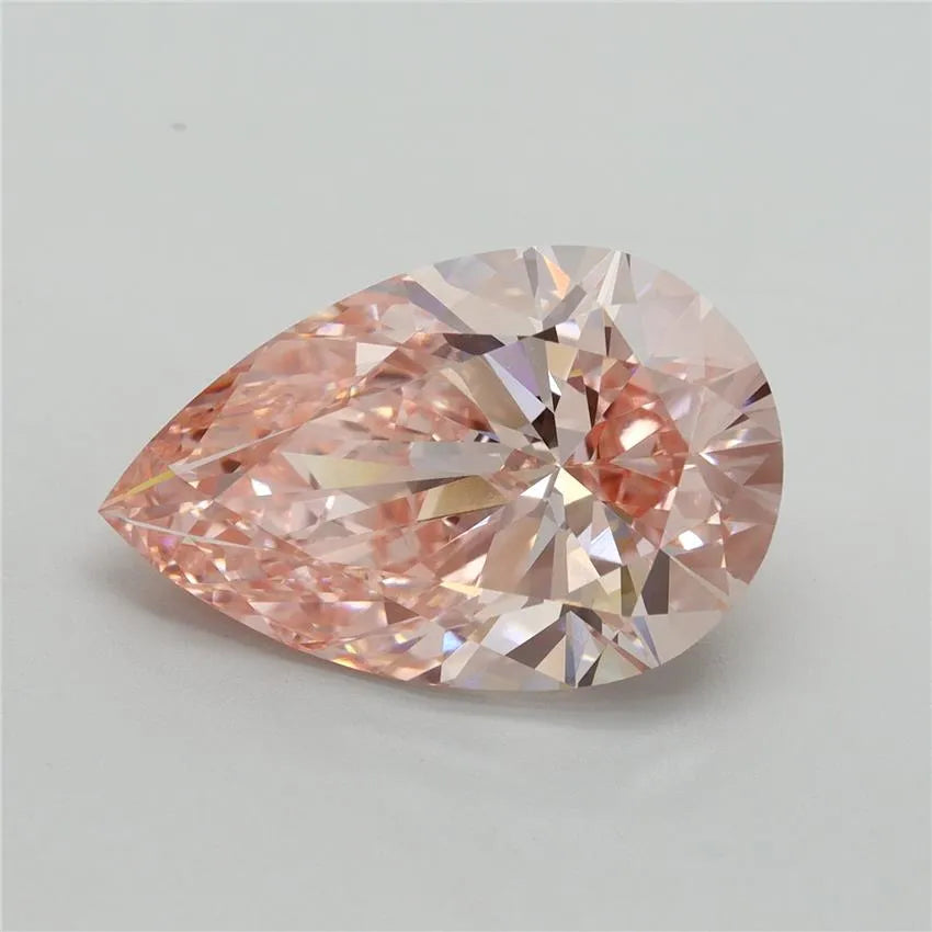 6.80ct Pear Lab Grown Diamond (Colour Fancy Vivid Pink, Clarity VVS2, IGI Certified)