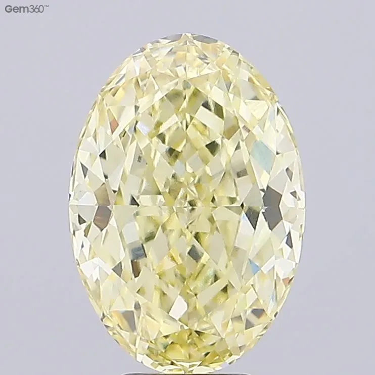 7.15ct Oval Lab Grown Diamond (Colour Fancy Intense Yellow, Clarity VVS2, IGI Certified)