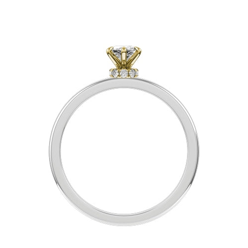 Marquise Lab-grown Diamond Bridal Ring — front