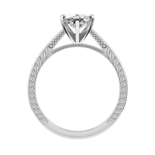Marquise Lab-grown Diamond Bridal Ring — front