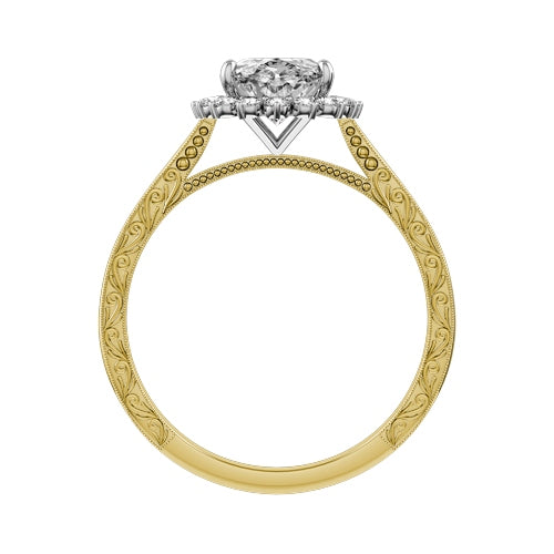 Oval Lab-grown Diamond Bridal Ring — front