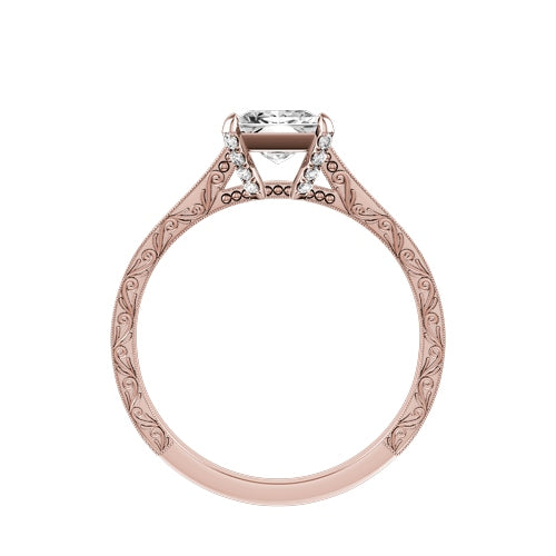 Princess Cut Lab-grown Diamond Bridal Ring — front