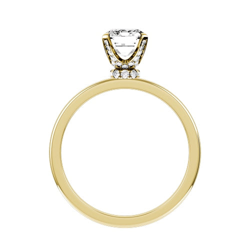 Radiant Lab-grown Diamond Bridal Ring — front