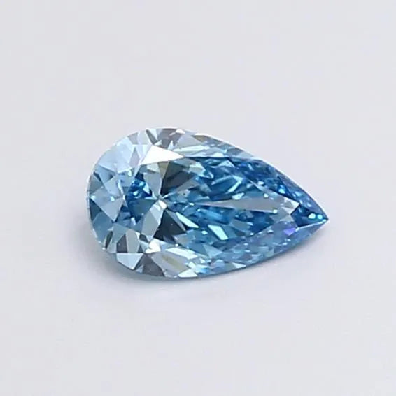 0.50ct Pear Lab Grown Diamond (Colour Fancy Vivid Blue, Clarity VS2, IGI Certified)