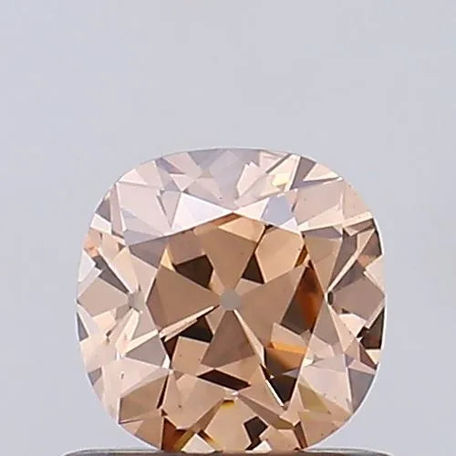 0.63ct Cushion brilliant Lab Grown Diamond (Colour Fancy Brown, Clarity VS1, IGI Certified)