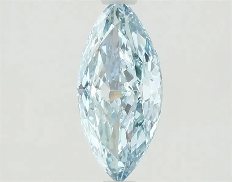 0.89ct Marquise Lab Grown Diamond (Colour Fancy Vivid Green Blue, Clarity VVS2, IGI Certified)