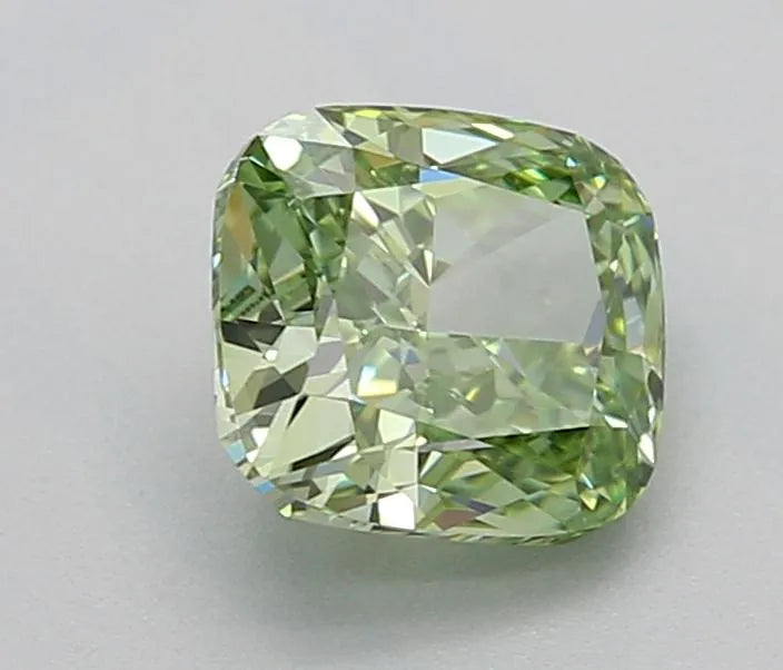 1.00ct Cushion modified Lab Grown Diamond (Colour Fancy Vivid Green, Clarity VVS1, IGI Certified)