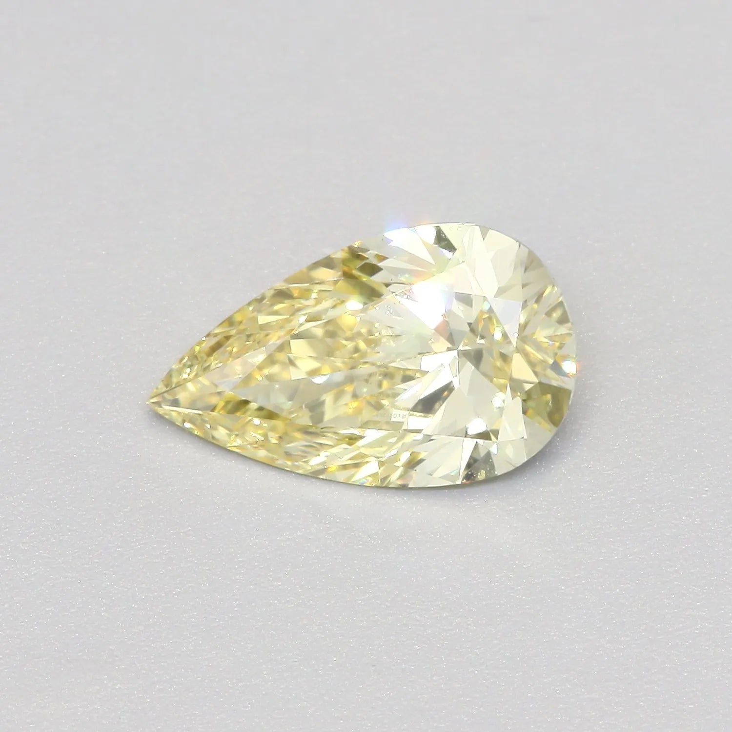 1.00ct Pear Lab Grown Diamond (Colour Fancy Intense Yellow, Clarity VS2, IGI Certified)