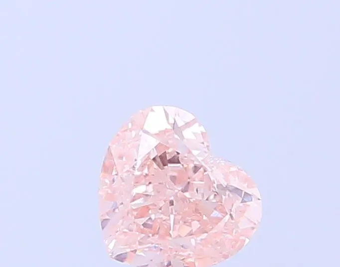 1.01ct Heart Lab Grown Diamond (Colour Fancy Light Brownish Pink, Clarity VS1, IGI Certified)