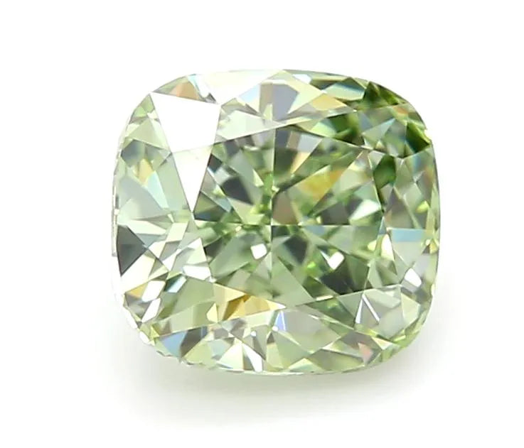 1.02ct Cushion modified Lab Grown Diamond (Colour Fancy Vivid Green, Clarity VVS1, IGI Certified)