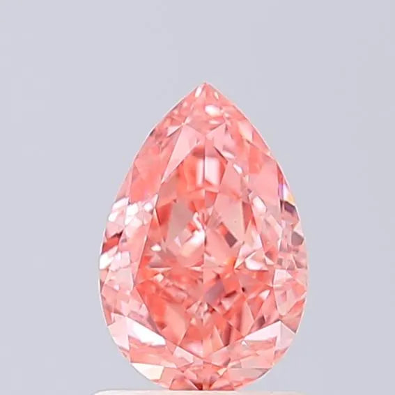1.03ct Pear Lab Grown Diamond (Colour Fancy Vivid Pink, Clarity VS1, IGI Certified)