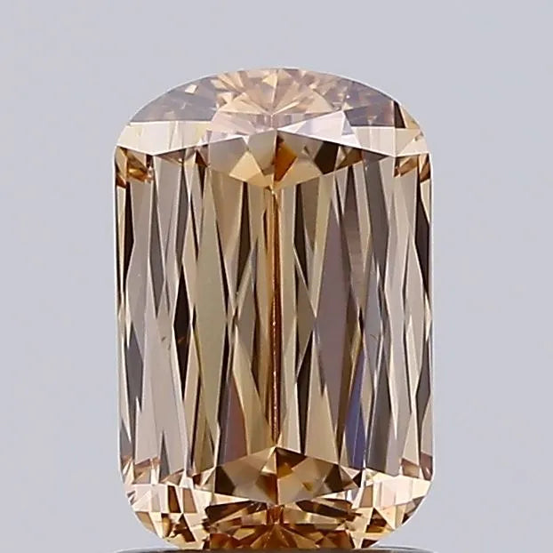 1.05ct Cushion modified Lab Grown Diamond (Colour Fancy Light Brown, Clarity VS1, IGI Certified)