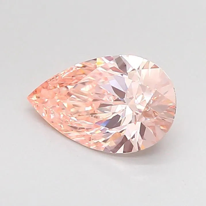 1.06ct Pear Lab Grown Diamond (Colour Fancy Intense Pink, Clarity VVS2, IGI Certified)